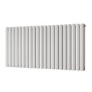 Omeara - White Designer Radiator H600mm x W1218mm Double Panel - Feet Included