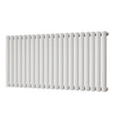 Omeara - White Designer Radiator H600mm x W1218mm Single Panel - Feet Included
