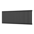 Omeara - Black Horizontal Radiator H600mm x W1508mm Single Panel