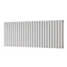 Omeara - White Designer Radiator H600mm x W1508mm Double Panel - Feet Included