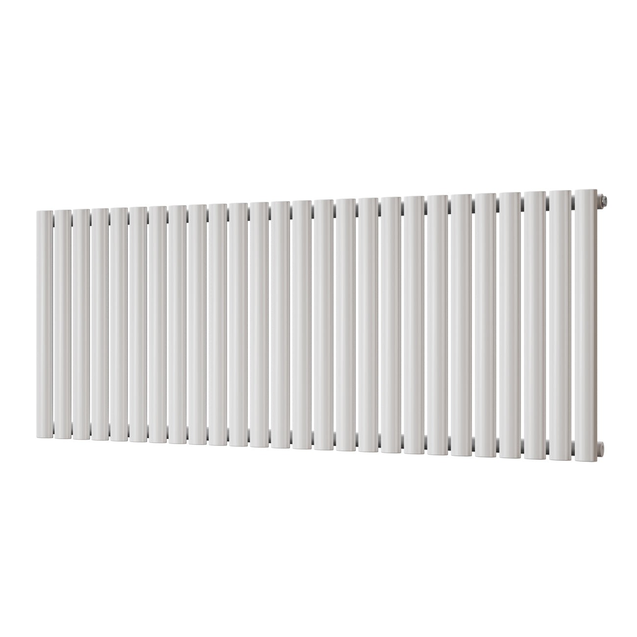 Omeara - White Designer Radiator H600mm x W1508mm Single Panel - Feet Included