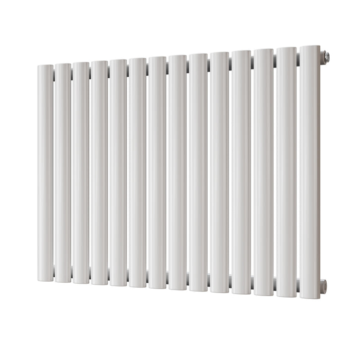 Omeara - White Designer Radiator H600mm x W812mm Single Panel - Feet Included