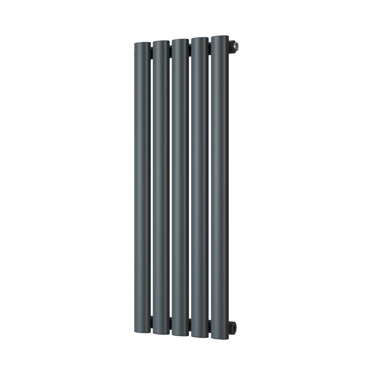 Omeara - Anthracite Designer Radiator H800mm x W290mm Single Panel - Feet Included