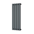 Omeara - Anthracite Designer Radiator H800mm x W290mm Single Panel - Feet Included