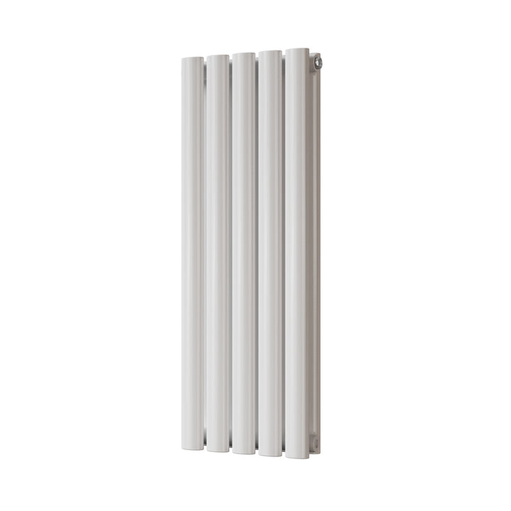 Omeara - White Designer Radiator H800mm x W290mm Double Panel - Feet Included