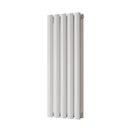 Omeara - White Designer Radiator H800mm x W290mm Double Panel - Feet Included