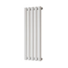 Omeara - White Designer Radiator H800mm x W290mm Single Panel - Feet Included