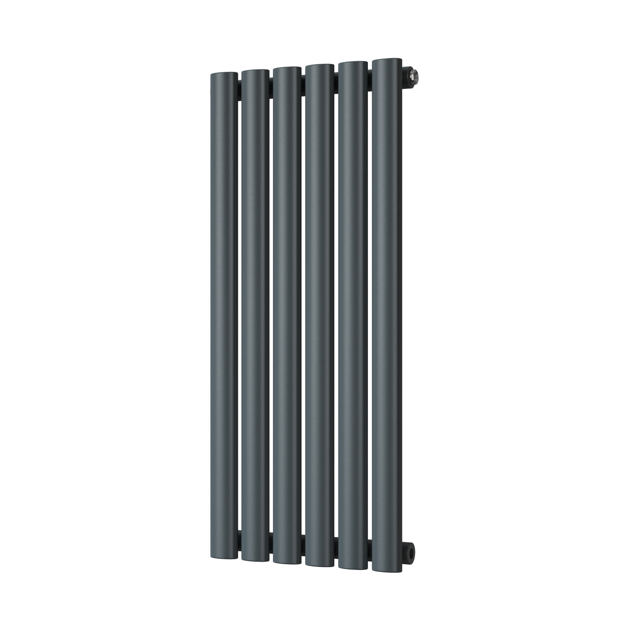 Omeara - Anthracite Designer Radiator H800mm x W348mm Single Panel - Feet Included