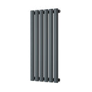 Omeara - Anthracite Designer Radiator H800mm x W348mm Single Panel - Feet Included