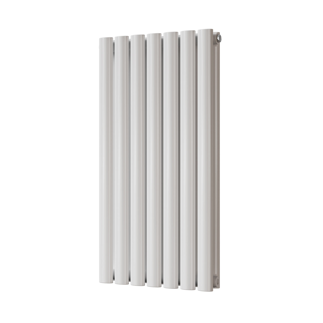 Omeara - White Designer Radiator H800mm x W406mm Double Panel - Feet Included