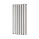 Omeara - White Designer Radiator H800mm x W406mm Double Panel - Feet Included