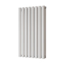 Omeara - White Designer Radiator H800mm x W464mm Double Panel - Feet Included