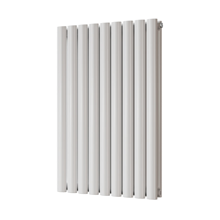 Omeara - White Designer Radiator H800mm x W522mm Double Panel - Feet Included