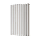 Omeara - White Designer Radiator H800mm x W522mm Double Panel - Feet Included