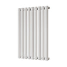 Omeara - White Designer Radiator H800mm x W522mm Single Panel - Feet Included