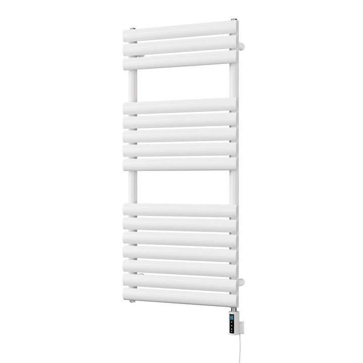 Omeara - White Electric Towel Rail H1120mm x W500mm 600w Thermostatic WIFI