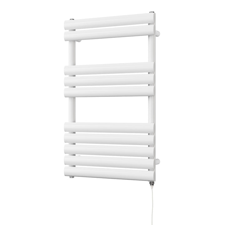 Omeara - White Electric Towel Rail H825mm x W500mm 400w Standard