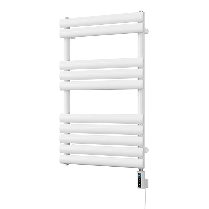 Omeara - White Electric Towel Rail H825mm x W500mm 300w Thermostatic WIFI