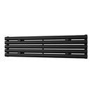 Omeara Axis - Black Horizontal Radiator H290mm x W1200mm Single Panel