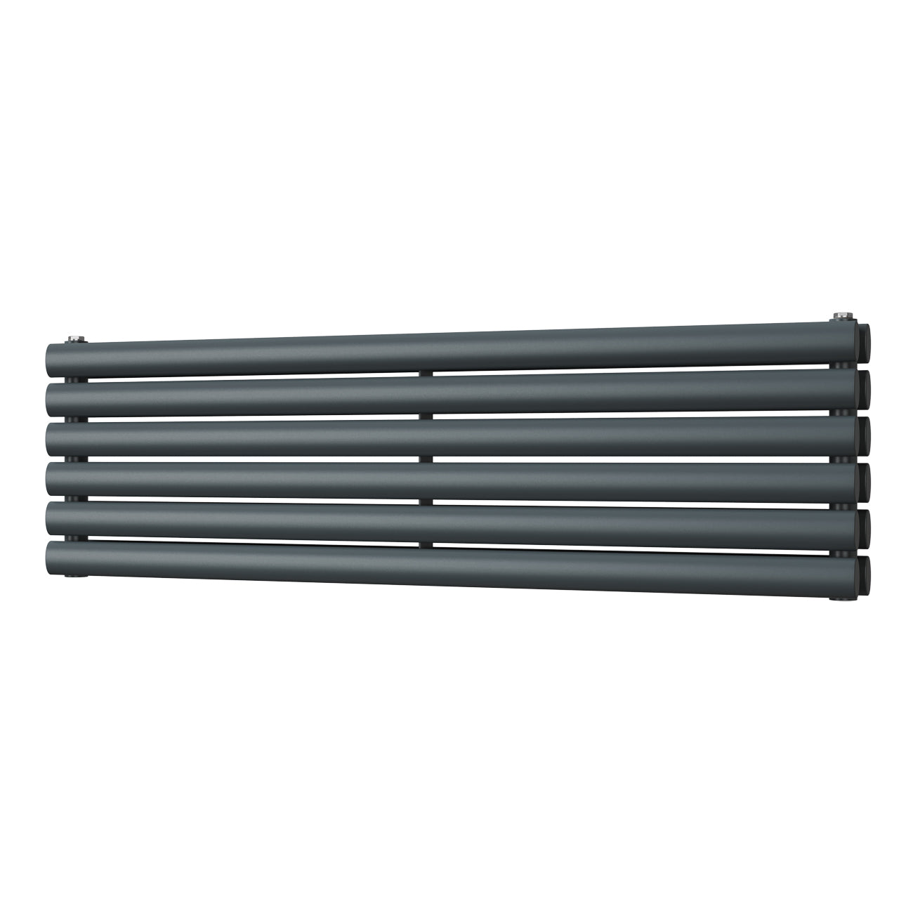 Omeara Axis - Anthracite Horizontal Radiator H348mm x W1200mm Double Panel