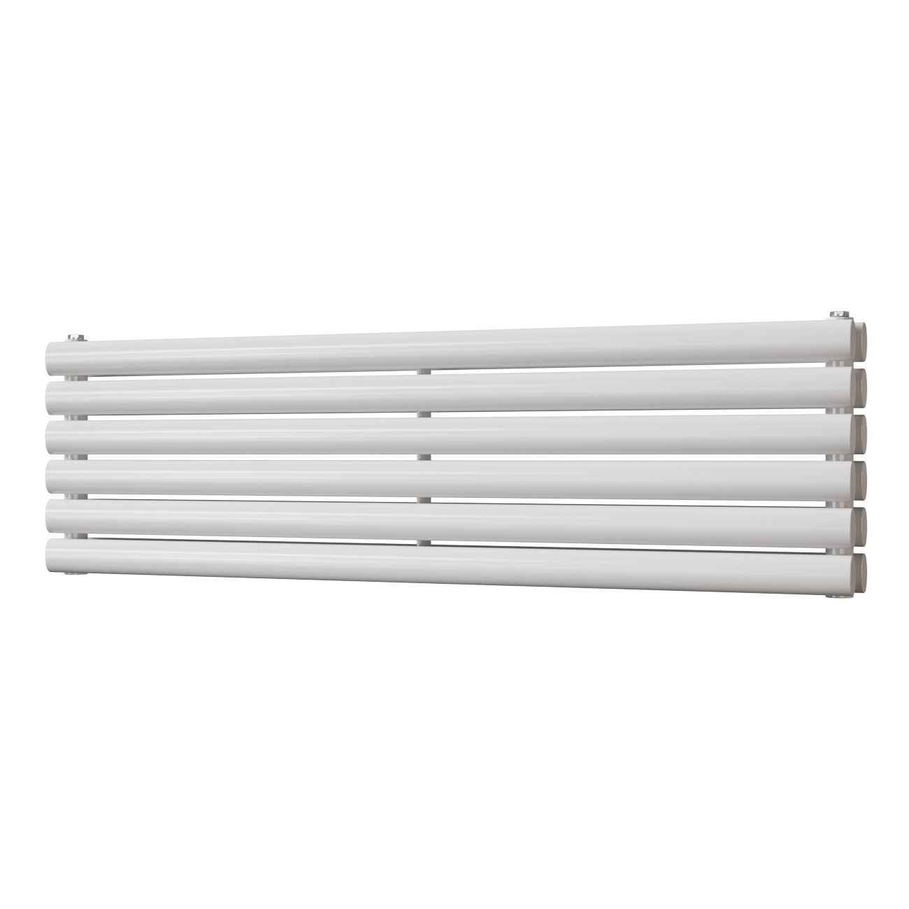 Omeara Axis - White Horizontal Radiator H348mm x W1200mm Double Panel