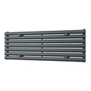 Omeara Axis - Anthracite Horizontal Radiator H406mm x W1200mm Single Panel