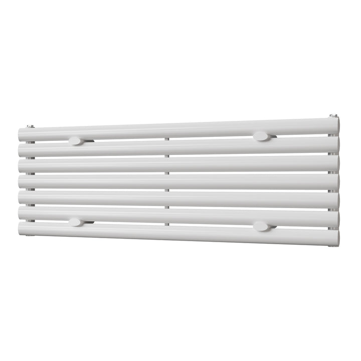 Omeara Axis - White Horizontal Radiator H406mm x W1200mm Single Panel