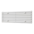 Omeara Axis - White Horizontal Radiator H406mm x W1200mm Single Panel