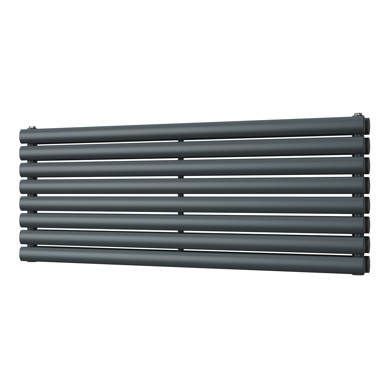 Omeara Axis - Anthracite Horizontal Radiator H464mm x W1200mm Double Panel