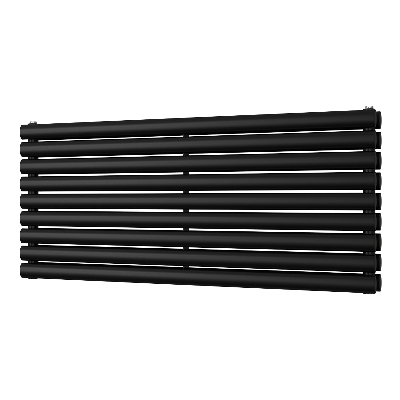 Omeara Axis - Black Horizontal Radiator H522mm x W1200mm Double Panel