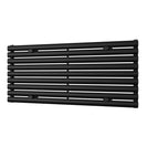 Omeara Axis - Black Horizontal Radiator H522mm x W1200mm Single Panel