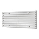 Omeara Axis - White Horizontal Radiator H522mm x W1200mm Single Panel