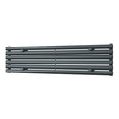 Omeara Axis - Anthracite Horizontal Radiator H348mm x W1400mm Single Panel