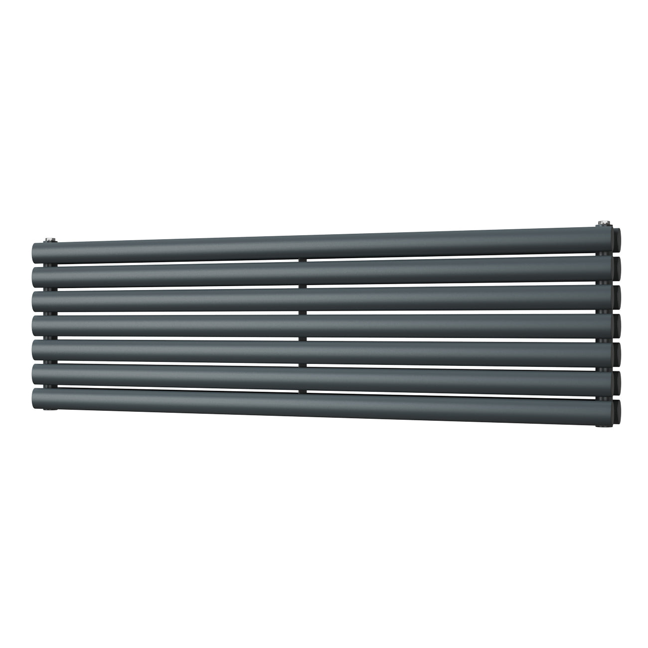Omeara Axis - Anthracite Horizontal Radiator H406mm x W1400mm Double Panel