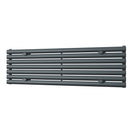 Omeara Axis - Anthracite Horizontal Radiator H406mm x W1400mm Single Panel