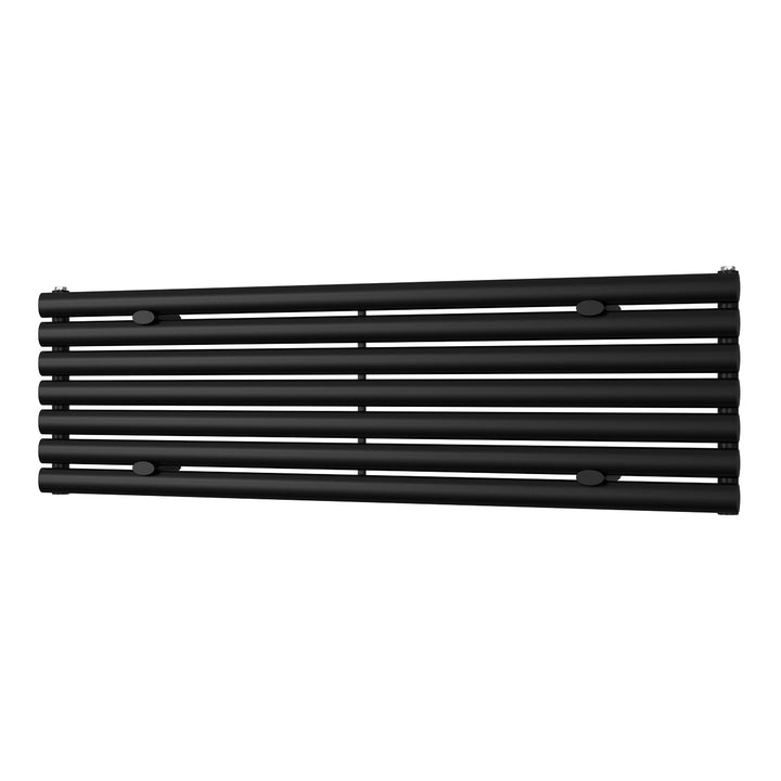 Omeara Axis - Black Horizontal Radiator H406mm x W1400mm Single Panel