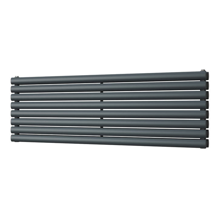 Omeara Axis - Anthracite Horizontal Radiator H464mm x W1400mm Double Panel