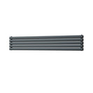 Omeara Axis - Anthracite Horizontal Radiator H290mm x W1600mm Double Panel