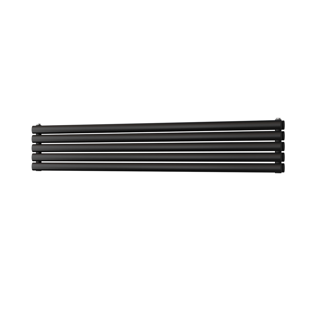 Omeara Axis - Black Horizontal Radiator H290mm x W1600mm Double Panel