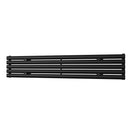 Omeara Axis - Black Horizontal Radiator H290mm x W1600mm Single Panel