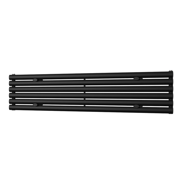Omeara Axis - Black Horizontal Radiator H348mm x W1600mm Single Panel
