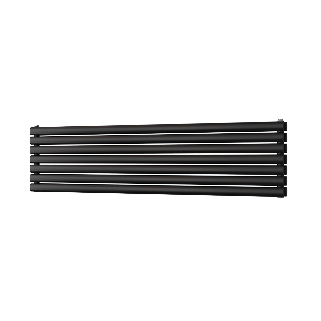 Omeara Axis - Black Horizontal Radiator H406mm x W1600mm Double Panel