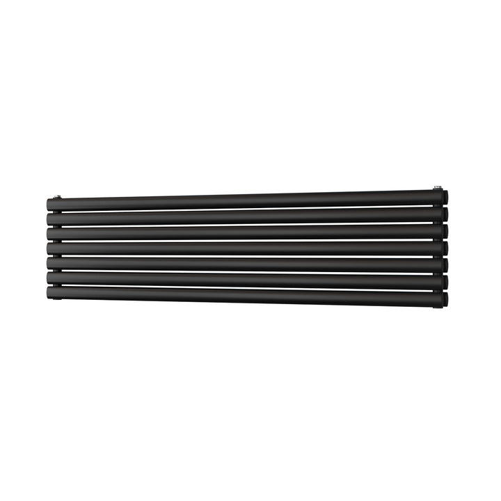 Omeara Axis - Black Horizontal Radiator H406mm x W1600mm Double Panel