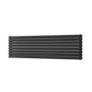 Omeara Axis - Black Horizontal Radiator H464mm x W1600mm Double Panel
