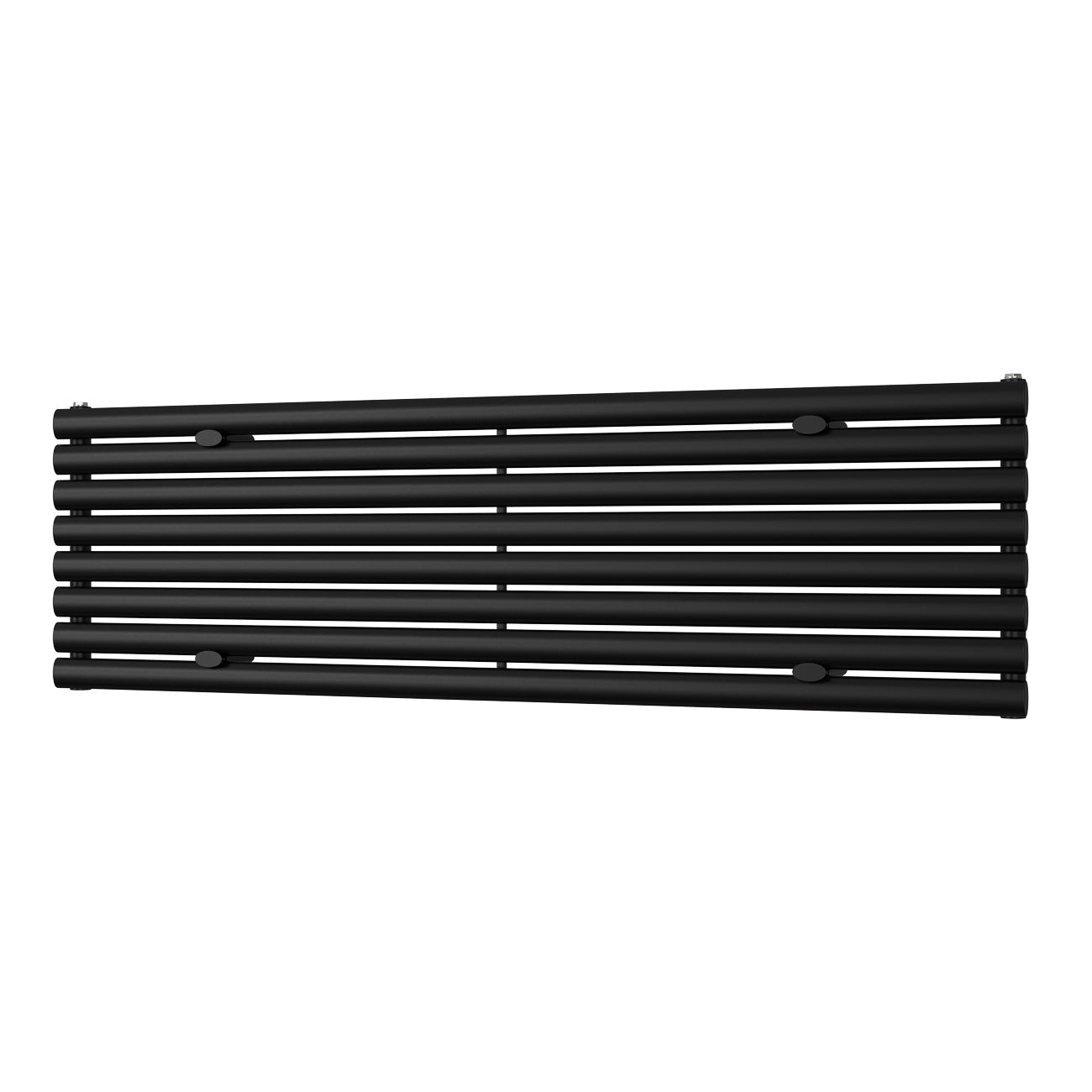 Omeara Axis - Black Horizontal Radiator H464mm x W1600mm Single Panel