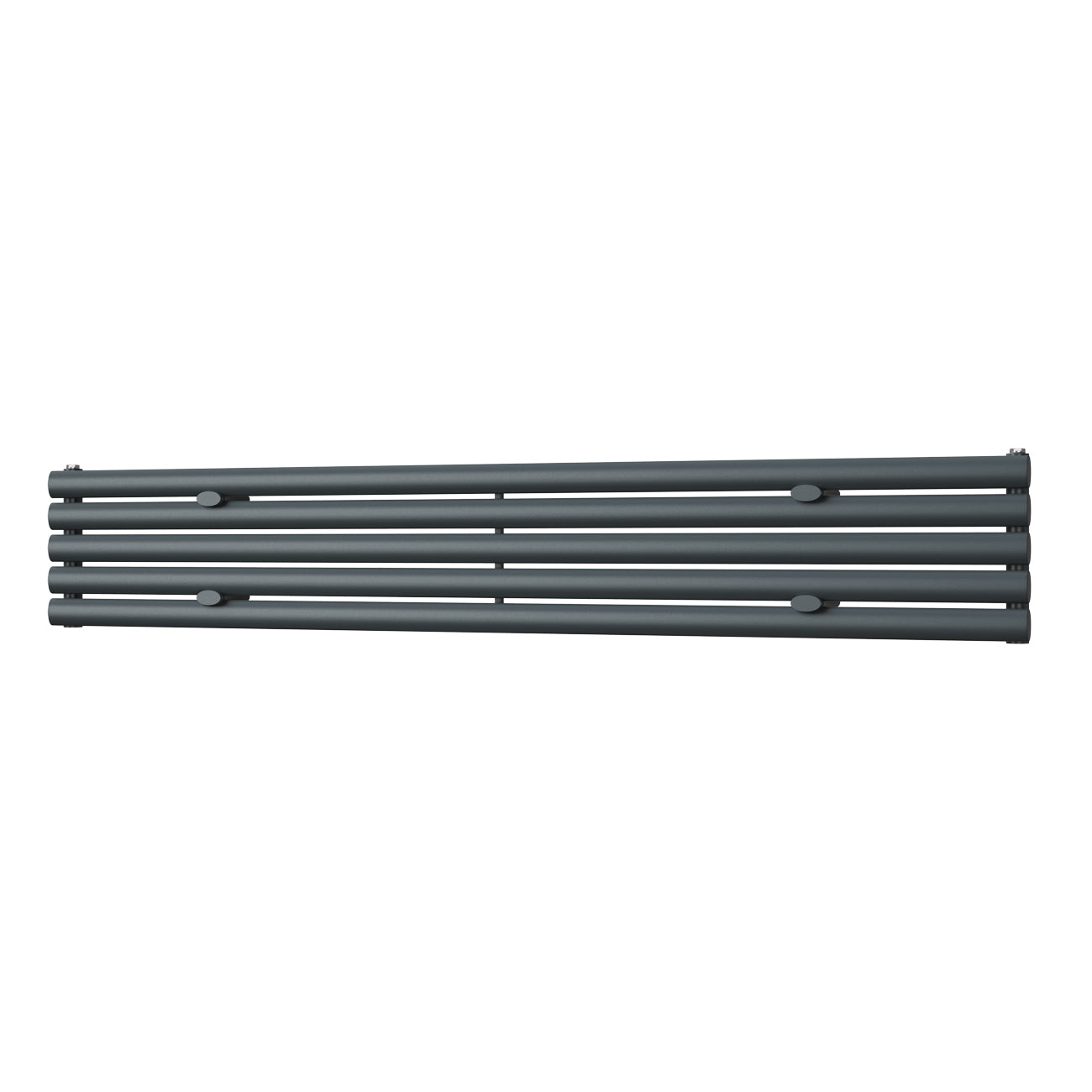 Omeara Axis - Anthracite Horizontal Radiator H290mm x W1800mm Single Panel