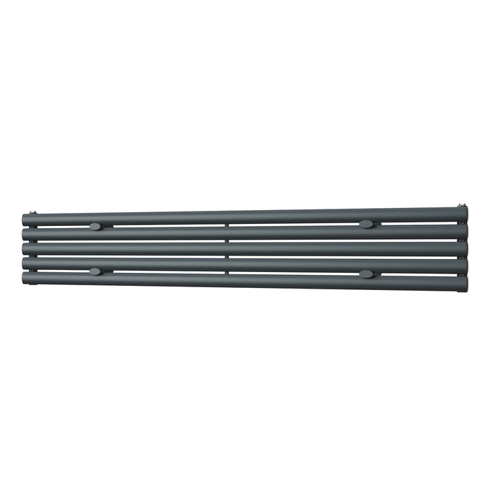 Omeara Axis - Anthracite Horizontal Radiator H290mm x W1800mm Single Panel