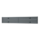 Omeara Axis - Anthracite Horizontal Radiator H290mm x W1800mm Single Panel
