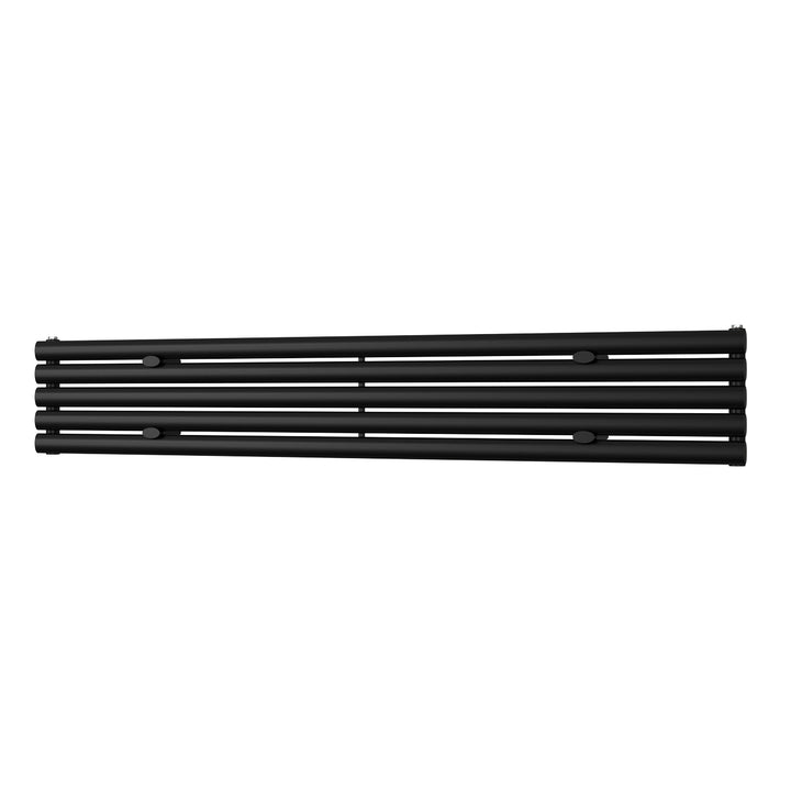 Omeara Axis - Black Horizontal Radiator H290mm x W1800mm Single Panel
