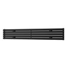 Omeara Axis - Black Horizontal Radiator H290mm x W1800mm Single Panel